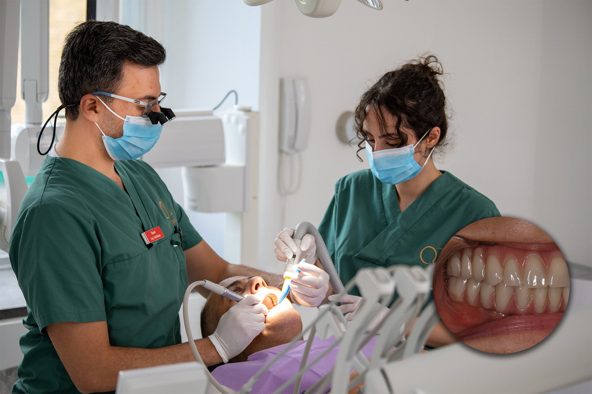 Tandhygienist tar bort tandsten med AirFlow i Göteborg